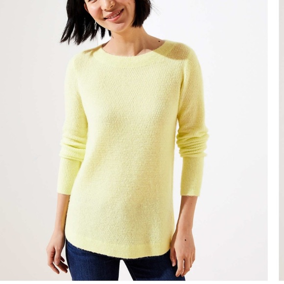 loft yellow sweater